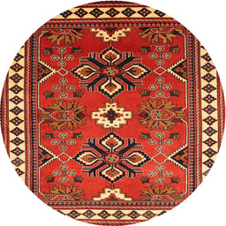 Square Machine Washable Traditional Bronze Brown Rug, wshtr798