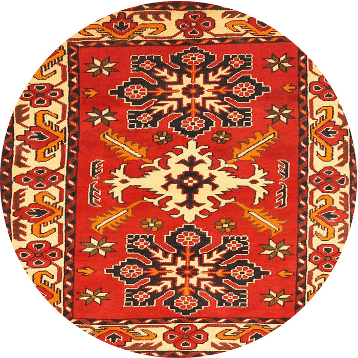 Square Machine Washable Traditional Red Rug, wshtr818