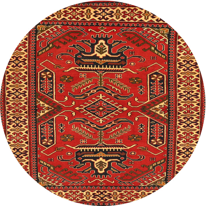 Square Machine Washable Traditional Light Brown Rug, wshtr827