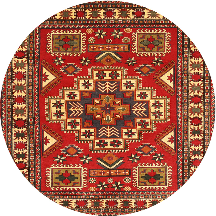 Square Machine Washable Traditional Red Rug, wshtr830