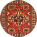 Square Machine Washable Traditional Red Rug, wshtr830