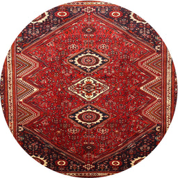 Square Machine Washable Traditional Sienna Brown Rug, wshtr831