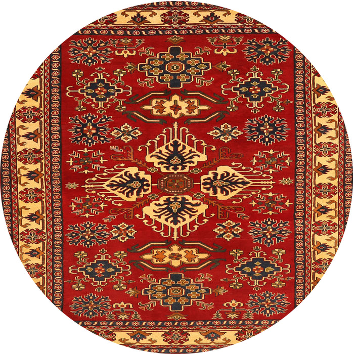 Square Machine Washable Traditional Red Rug, wshtr834