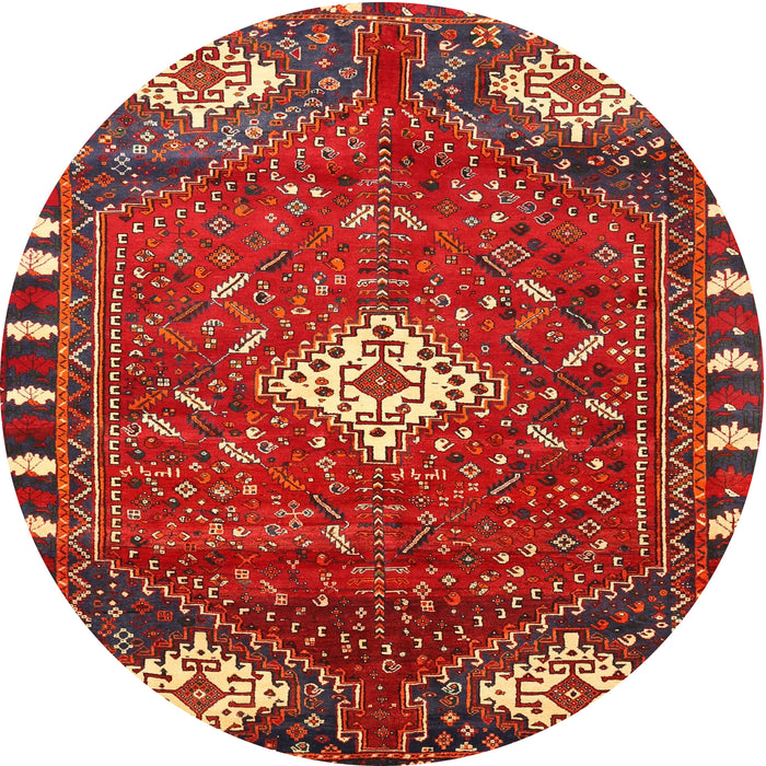 Round Traditional Red Persian Rug, tr838