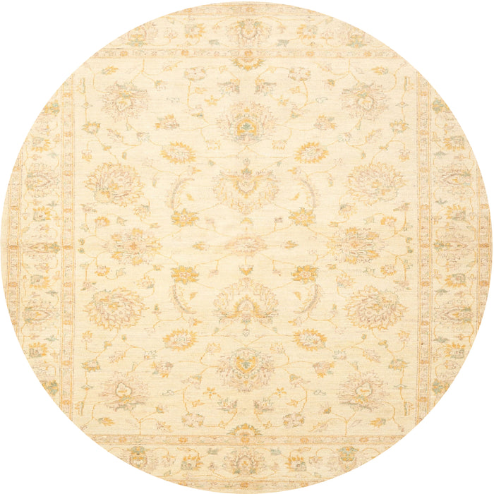 Square Machine Washable Traditional Gold Rug, wshtr844