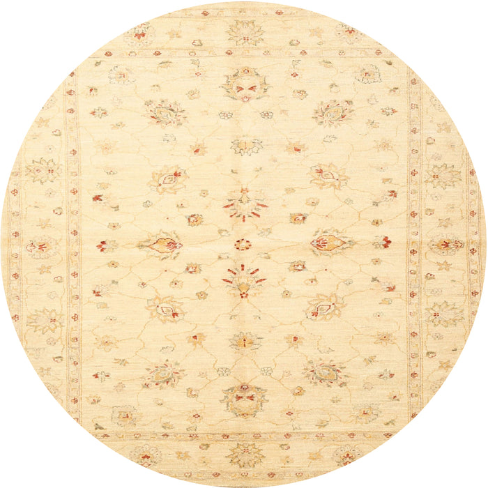 Square Machine Washable Traditional Sun Yellow Rug, wshtr846