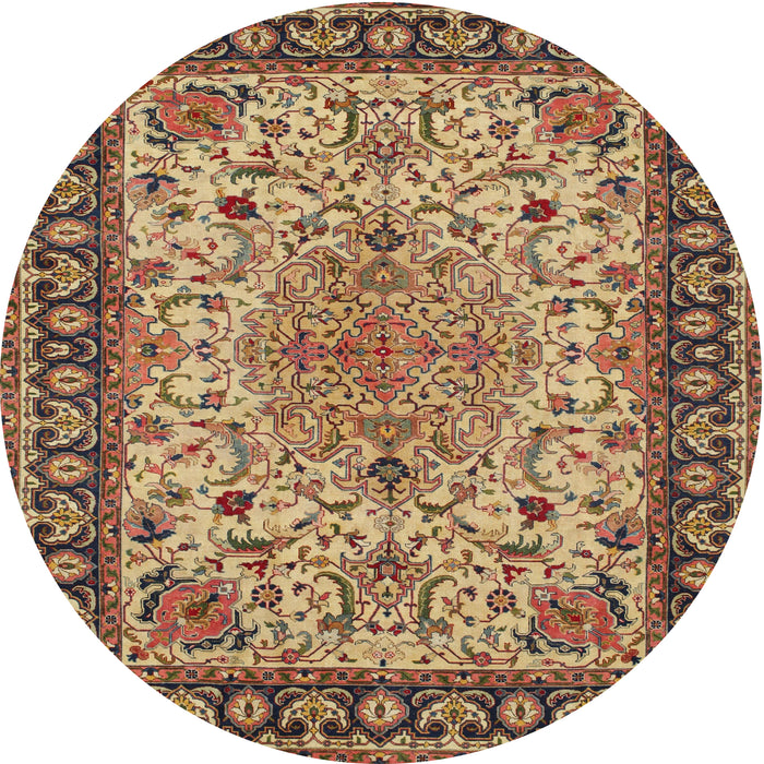 Square Machine Washable Traditional Dark Sienna Brown Rug, wshtr84