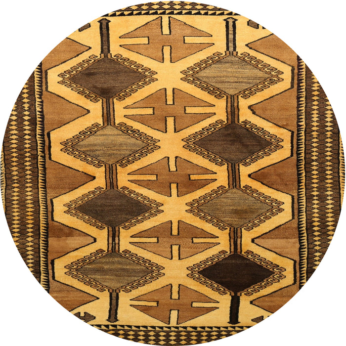 Square Machine Washable Traditional Dark Orange Rug, wshtr864