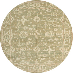 Square Machine Washable Traditional Brown Rug, wshtr893