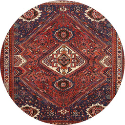 Square Machine Washable Traditional Dark Gold Brown Rug, wshtr911