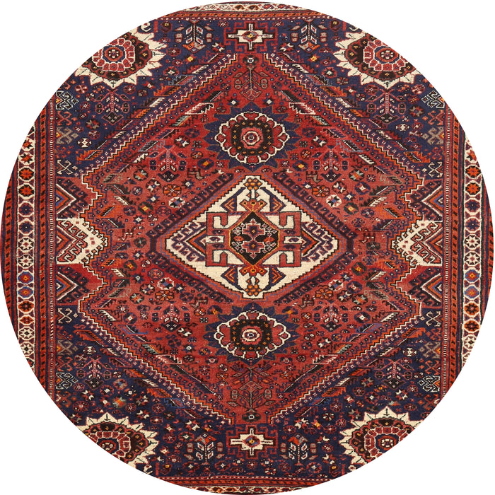 Square Machine Washable Traditional Dark Gold Brown Rug, wshtr911