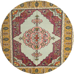 Square Machine Washable Traditional Sienna Brown Rug, wshtr927