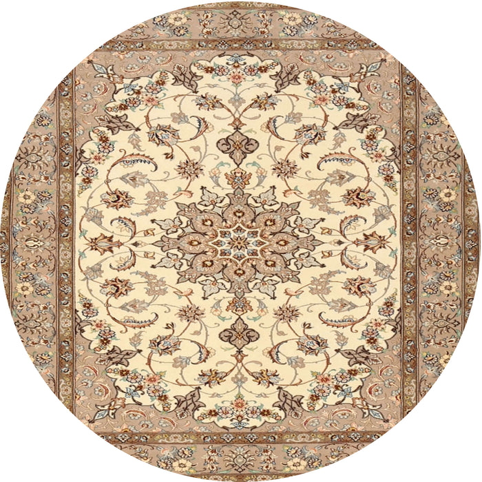 Square Machine Washable Traditional Brown Rug, wshtr943