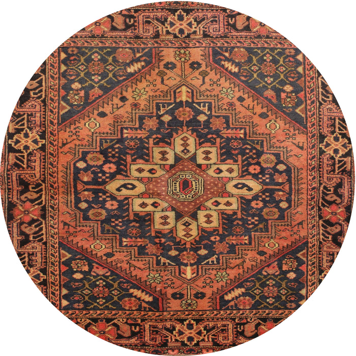 Round Traditional Red Persian Rug, tr97