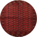 Square Machine Washable Traditional Tomato Red Rug, wshtr9