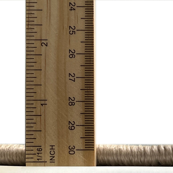 Thickness of Mid-Century Modern Red Brown Oriental Rug, urb702