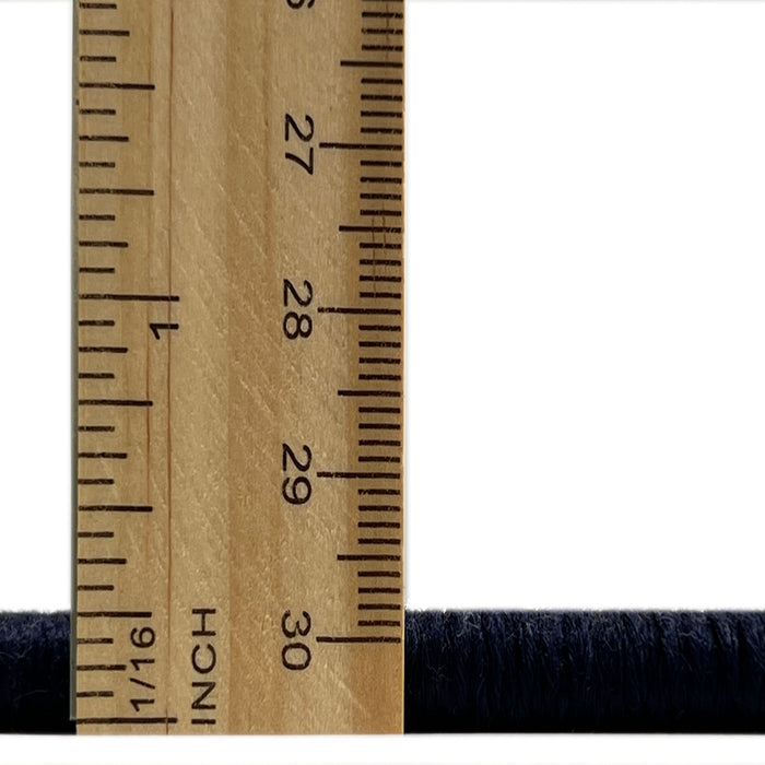 Thickness of Mid-Century Modern Purple Oriental Rug, urb1865