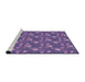 Sideview of Machine Washable Transitional Lilac Purple Rug, wshpat1pur