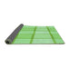 Thickness of Patterned Green Rug, pat10grn