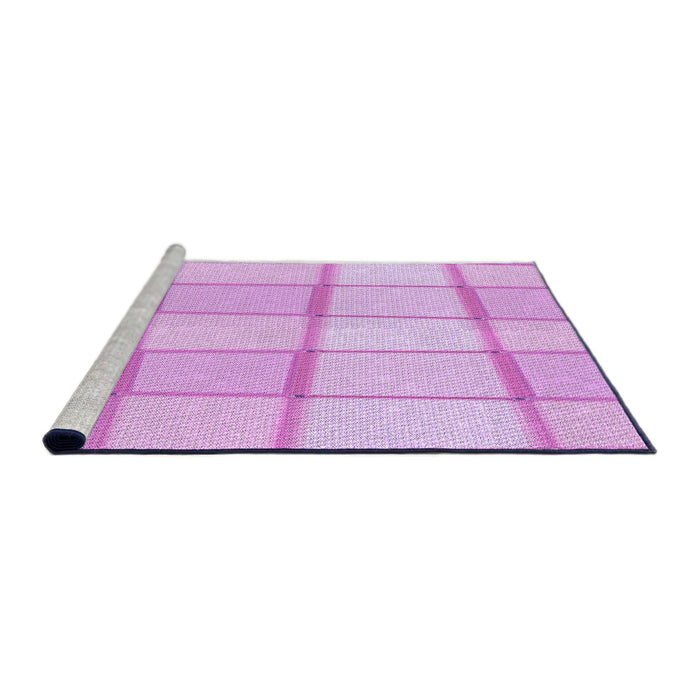 Serging Thickness of Machine Washable Transitional Purple Rug, wshpat10pur