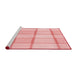 Sideview of Machine Washable Transitional Pink Rug, wshpat10rd