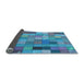 Thickness of Patterned Blue Rug, pat100lblu