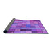 Thickness of Patterned Purple Rug, pat100pur