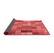 Thickness of Patterned Red Rug, pat100rd