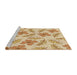 Sideview of Machine Washable Transitional Orange Rug, wshpat1003brn