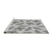 Sideview of Machine Washable Transitional Gray Rug, wshpat1003gry