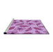 Sideview of Machine Washable Transitional Orchid Purple Rug, wshpat1005pur