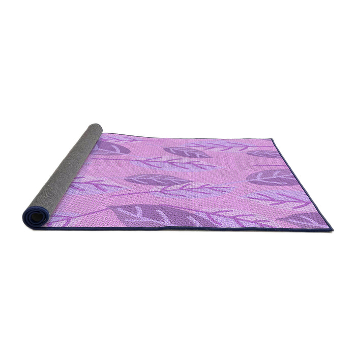 Thickness of Patterned Purple Rug, pat1007pur