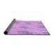 Thickness of Patterned Purple Rug, pat1007pur