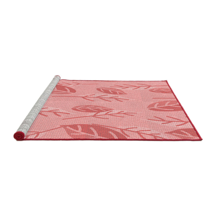 Sideview of Machine Washable Transitional Pastel Pink Rug, wshpat1007rd