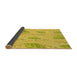 Thickness of Patterned Yellow Rug, pat1007yw