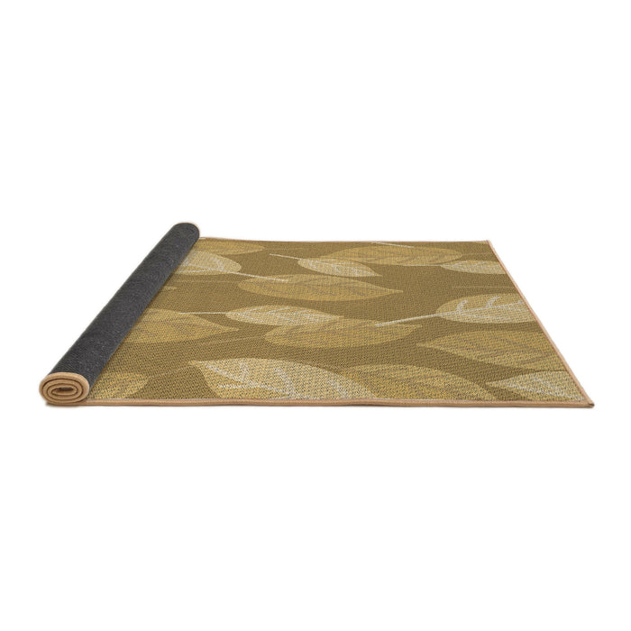 Thickness of Patterned Orange Rug, pat1008brn