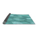 Thickness of Patterned Light Sea Green Rug, pat1008lblu