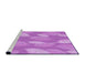 Sideview of Machine Washable Transitional Violet Purple Rug, wshpat1008pur