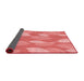 Thickness of Patterned Light Coral Pink Rug, pat1008rd