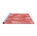 Sideview of Machine Washable Transitional Light Coral Pink Rug, wshpat1008rd