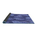 Thickness of Patterned Sky Blue Rug, pat1009blu