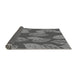 Thickness of Patterned Gunmetal Gray Rug, pat1009gry