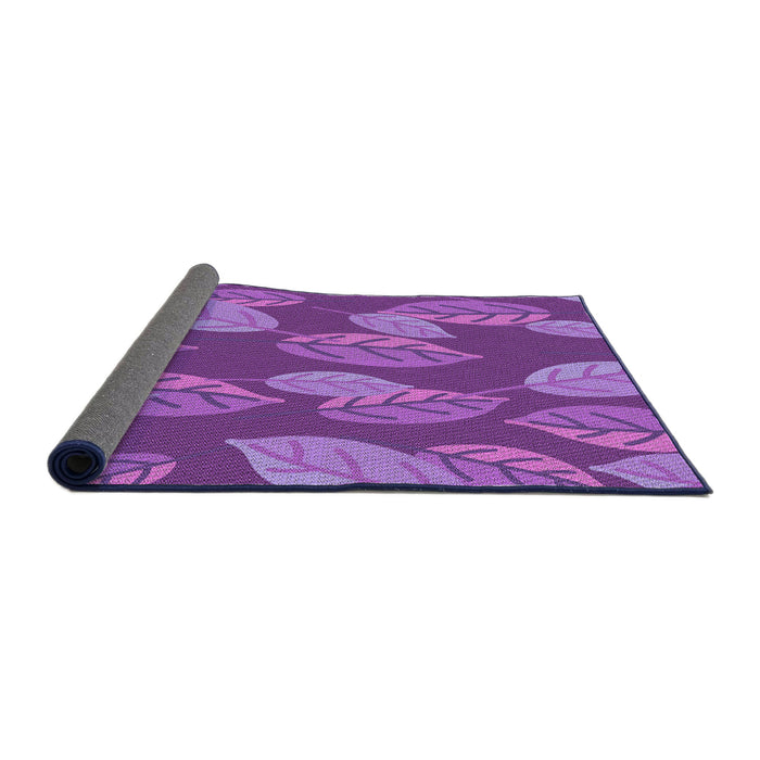 Thickness of Patterned Purple Rug, pat1009pur