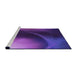 Sideview of Machine Washable Transitional Bright Purple Rug, wshpat101pur