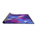 Thickness of Patterned Bright Purple Rug, pat1010pur