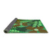 Thickness of Patterned Army Green Rug, pat1011grn