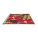 Sideview of Machine Washable Transitional Yellow Rug, wshpat1011org