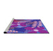 Sideview of Machine Washable Transitional Purple Rug, wshpat1011pur