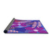 Thickness of Patterned Purple Rug, pat1011pur