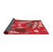 Thickness of Patterned Red Rug, pat1011rd